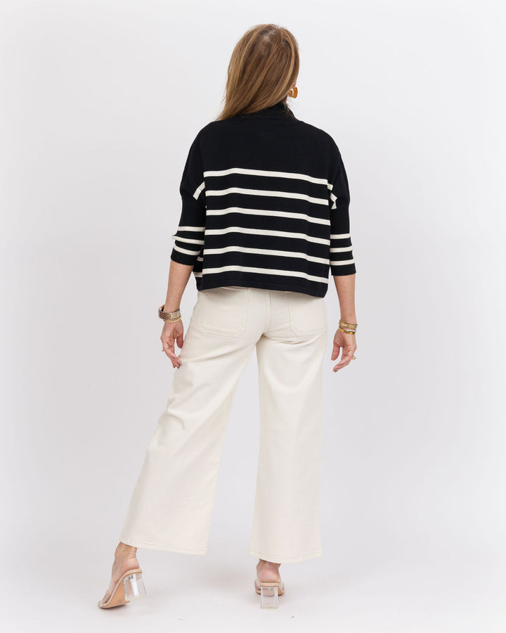 Kerisma Aja Ortho Striped Sweater - Black and White