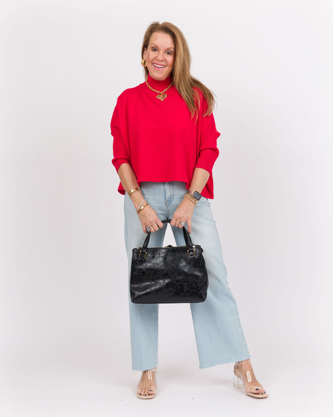 Kerisma Aja Ortho Sweater- Solid Scarlett