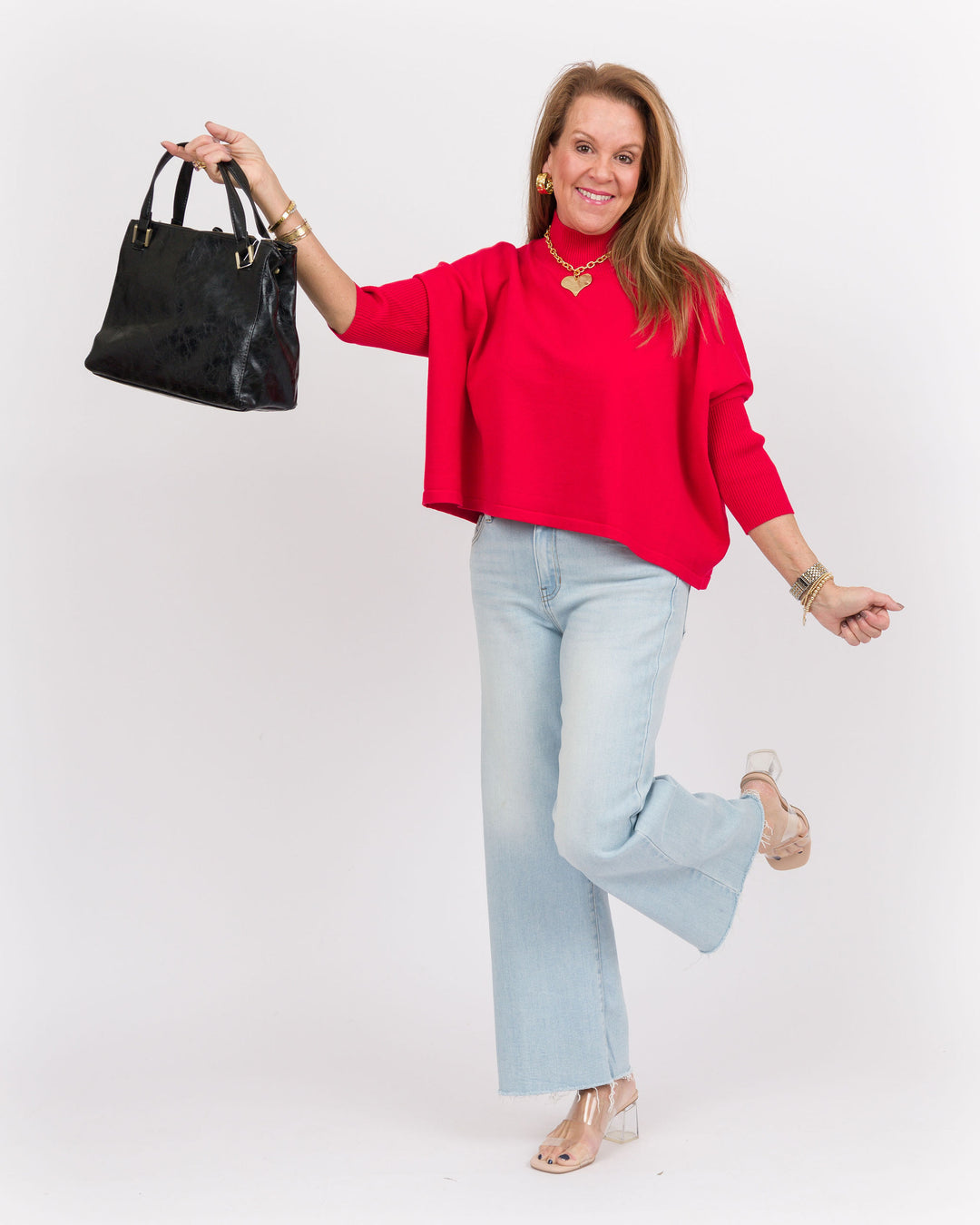 Kerisma Aja Ortho Sweater- Solid Scarlett