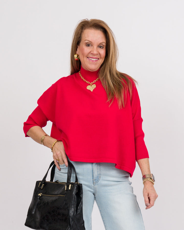 Kerisma Aja Ortho Sweater- Solid Scarlett