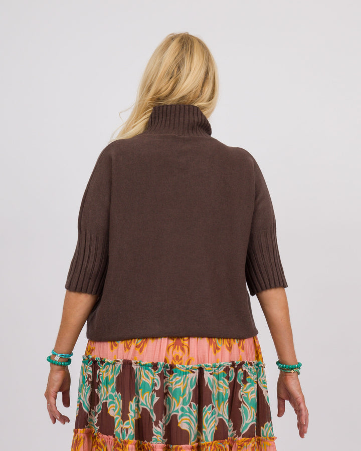 The Maple Turtleneck - Chocolate