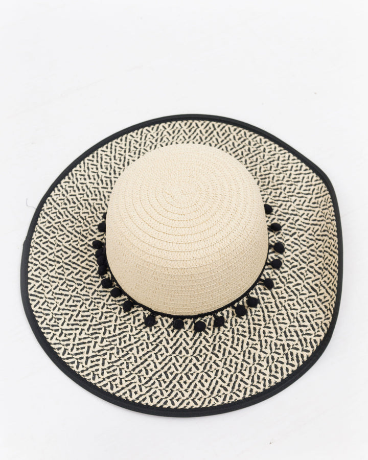 Jenna Hat - Black & Tan