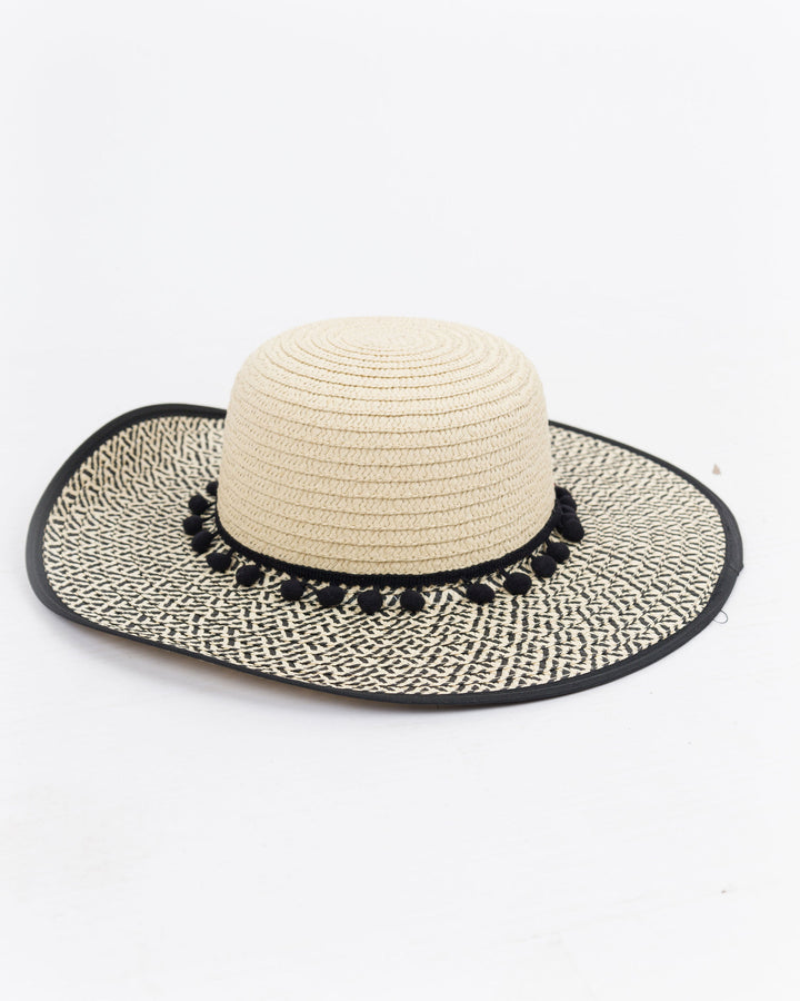 Jenna Hat - Black & Tan