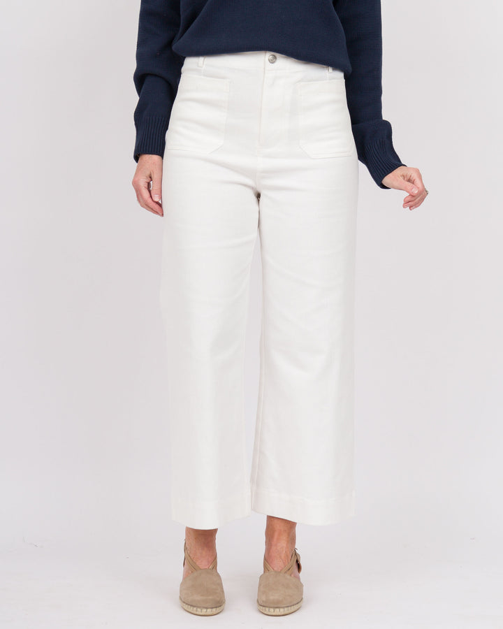 Sasha Wide Leg Pants-Off White