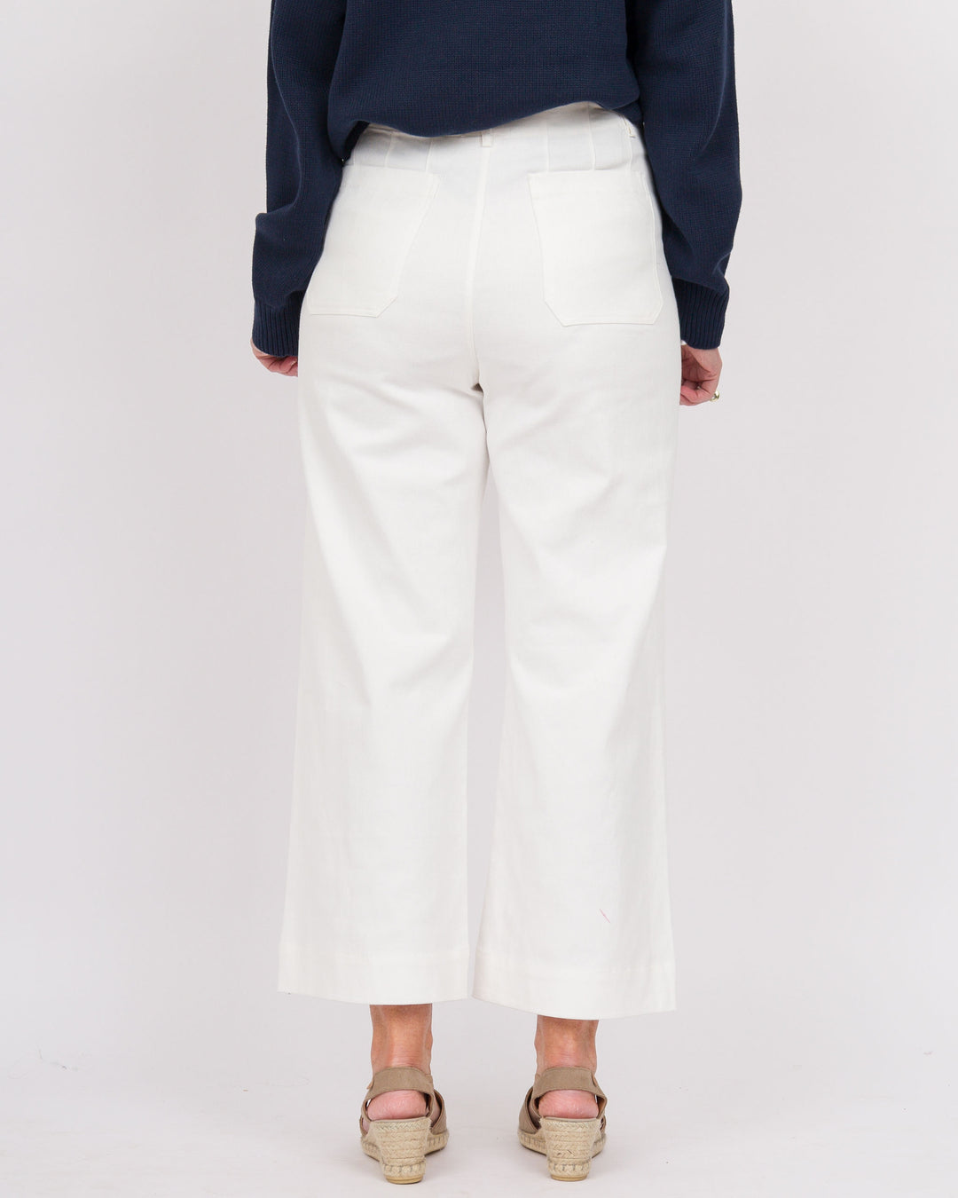 Sasha Wide Leg Pants-Off White