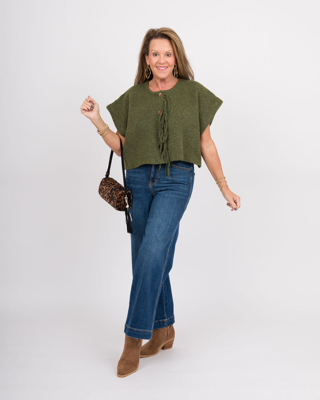 Kerisma Sachi Vest - Olive Jade