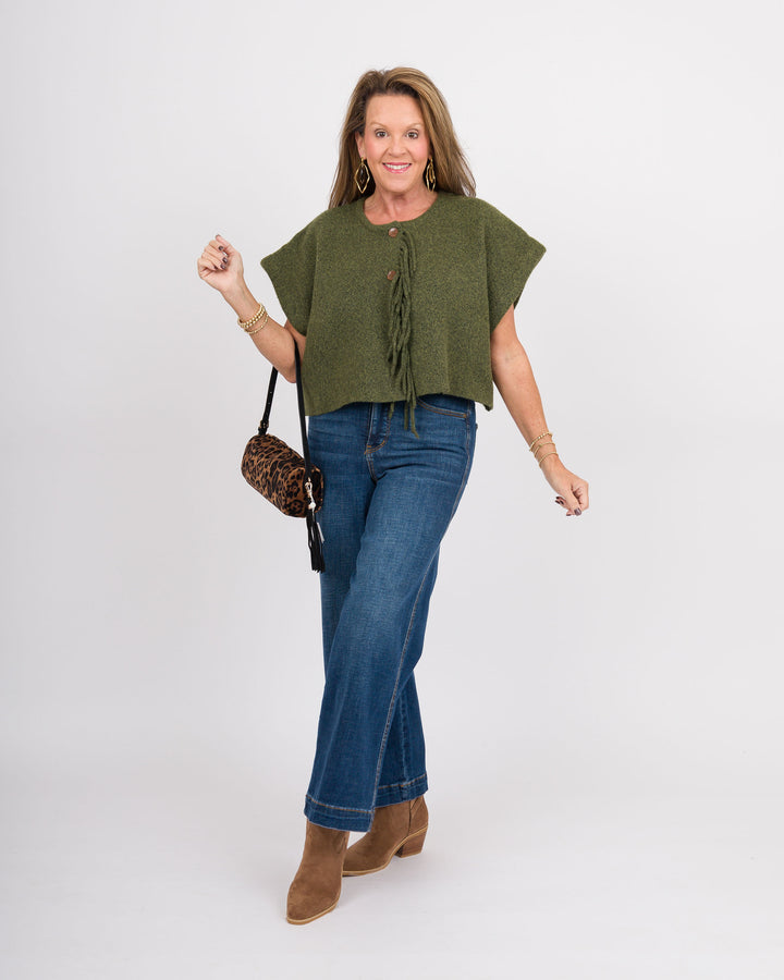 Kerisma Sachi Vest - Olive Jade