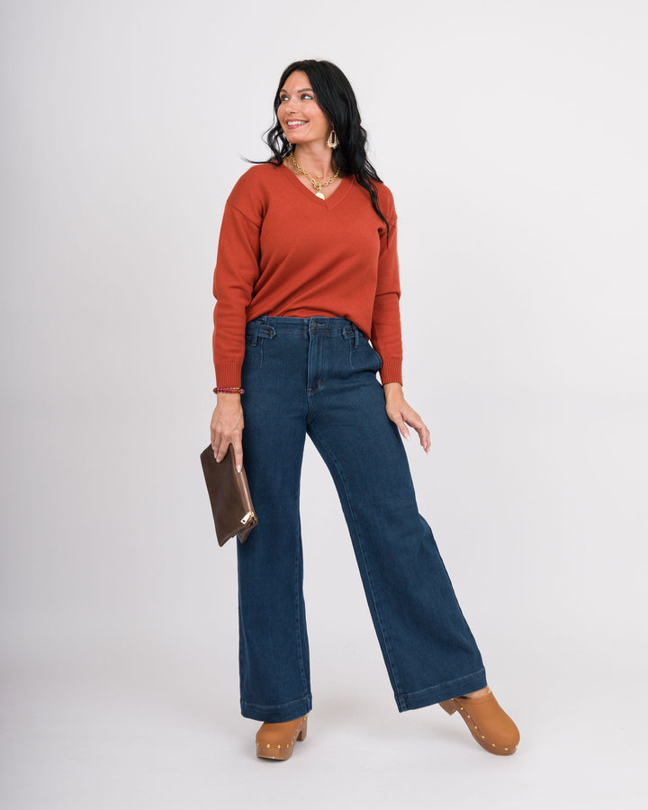 Judy Blue HW LUX Retro Wide DK - Nightfall Blue