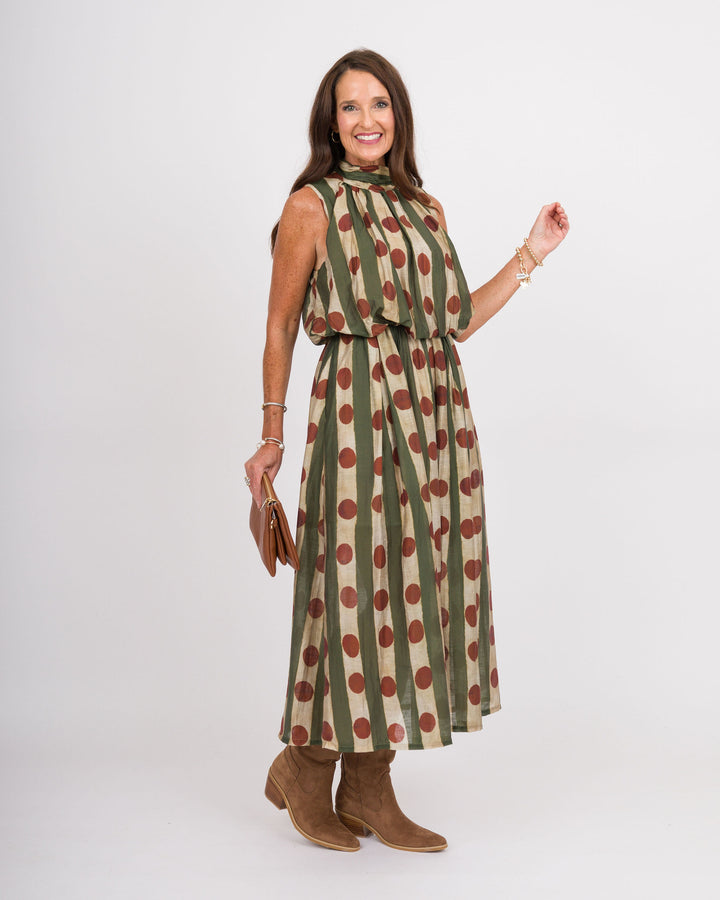 Arden Sleeveless Midi Dress