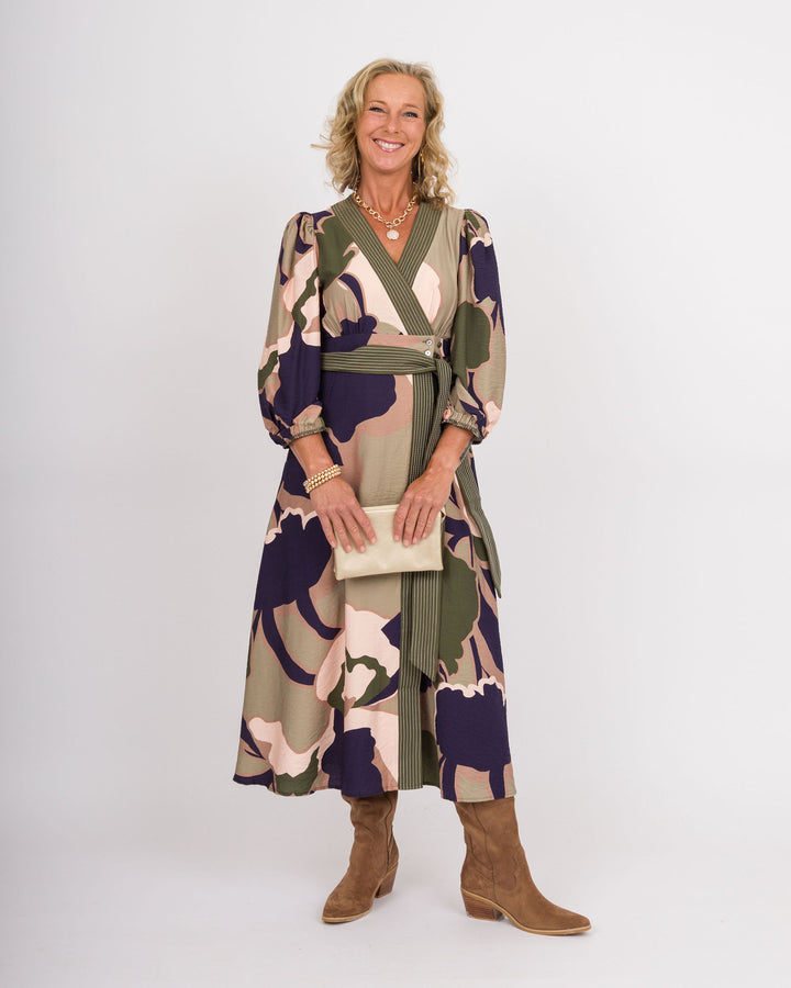 Campbell Balloon Sleeve Midi Dress