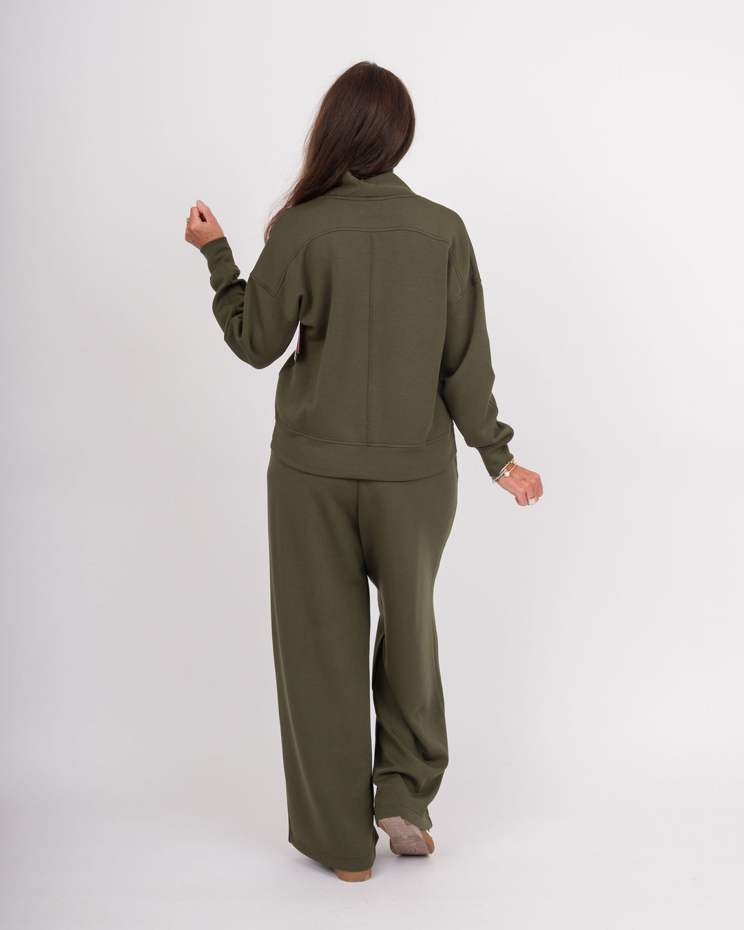 Spanx AirEssentials V-Neck Long Sleeve - Monstera
