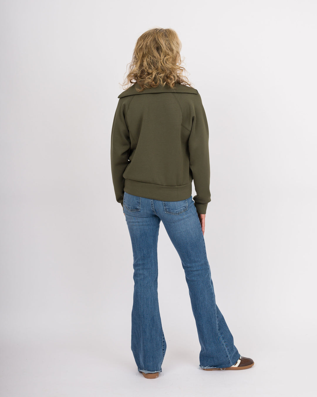Spanx Air Essentials Half Zip - Monstera
