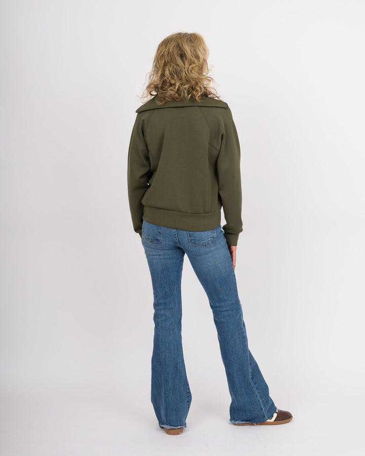 Spanx Air Essentials Half Zip - Monstera