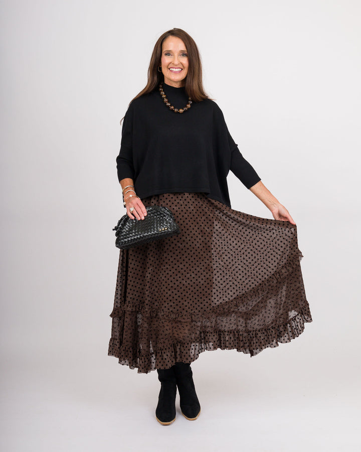 Garrett Espresso Maxi Skirt