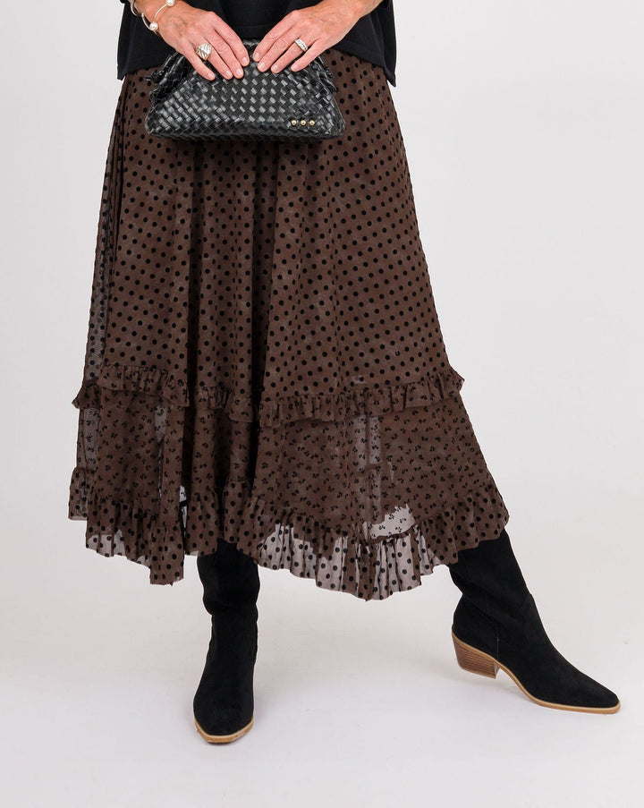 Garrett Espresso Maxi Skirt