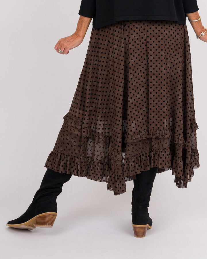 Garrett Espresso Maxi Skirt