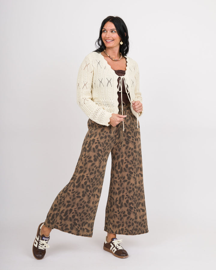 Brown Rib Knit Tank Top