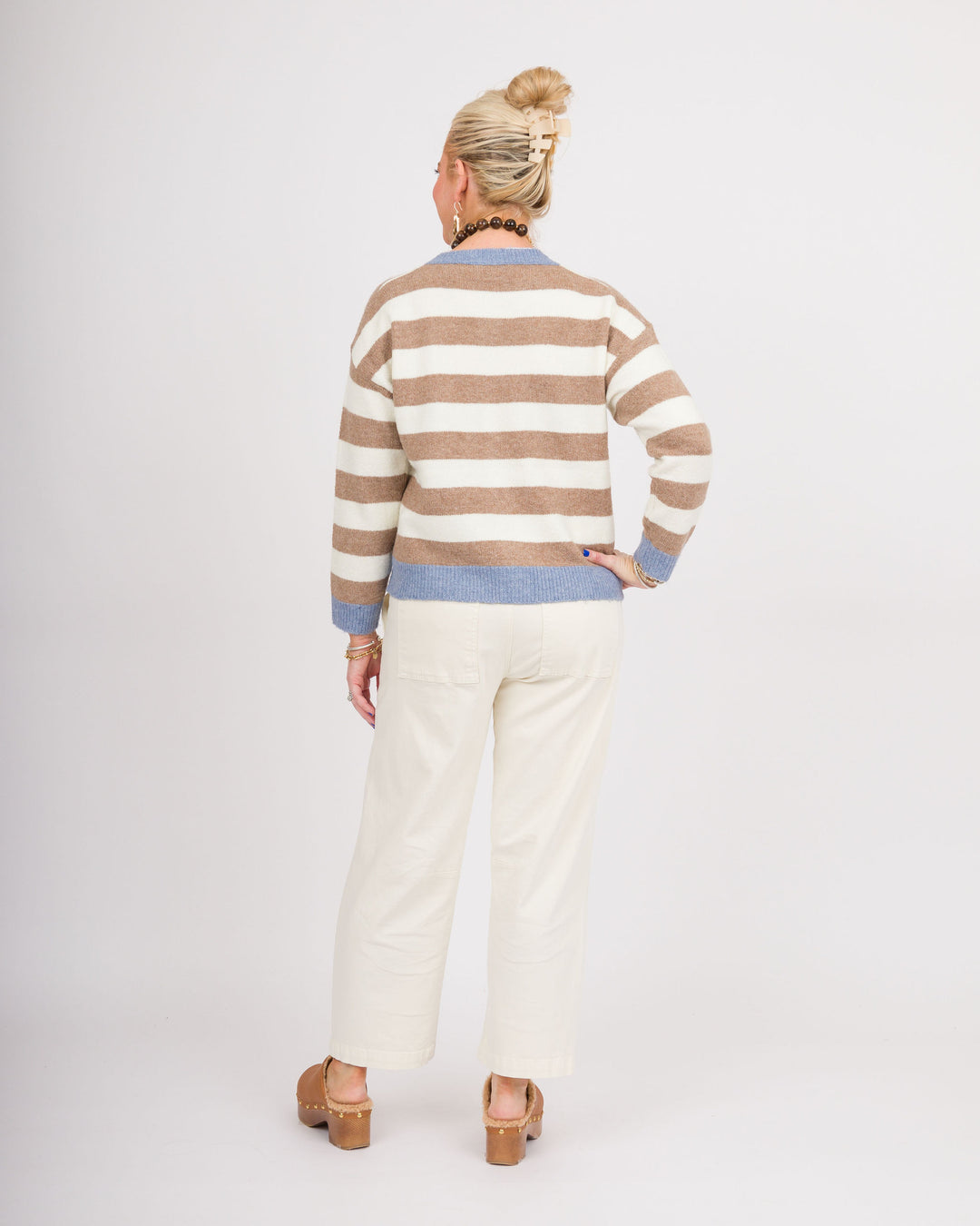 Frosted Mocha Dachsund Botton Down Cardigan