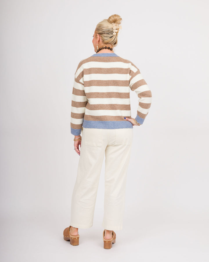Frosted Mocha Dachsund Botton Down Cardigan