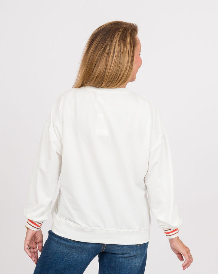 White Long Sleeve Pumpkin Top