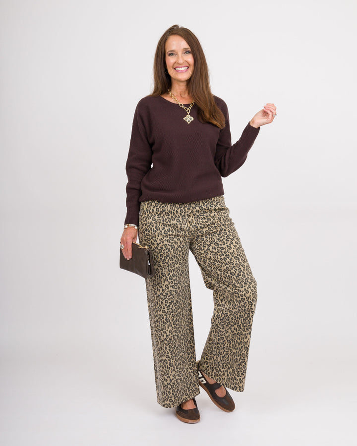 Heart of Pine Linda Long Sleeve Sweater - Cappuccino