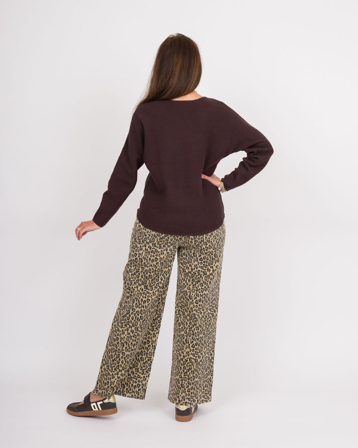 Heart of Pine Linda Long Sleeve Sweater - Cappuccino