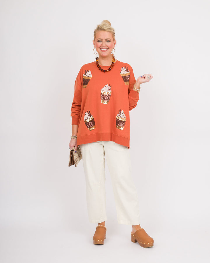 Fall Sparkle Long Sleeve Sweatshirt