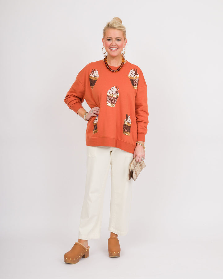 Fall Sparkle Long Sleeve Sweatshirt