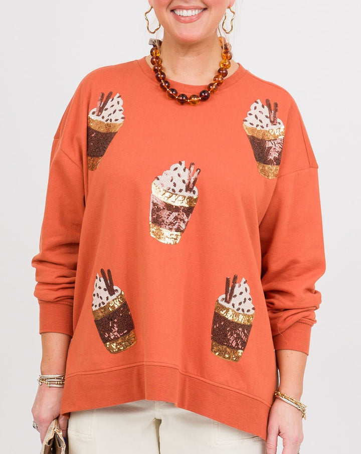Fall Sparkle Long Sleeve Sweatshirt