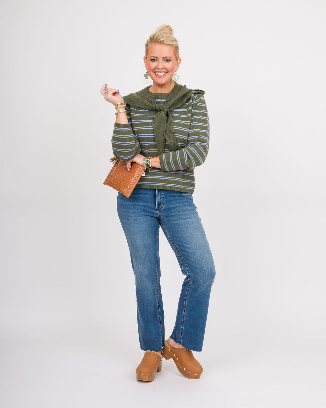 Heidi Olive Hooded Sweater