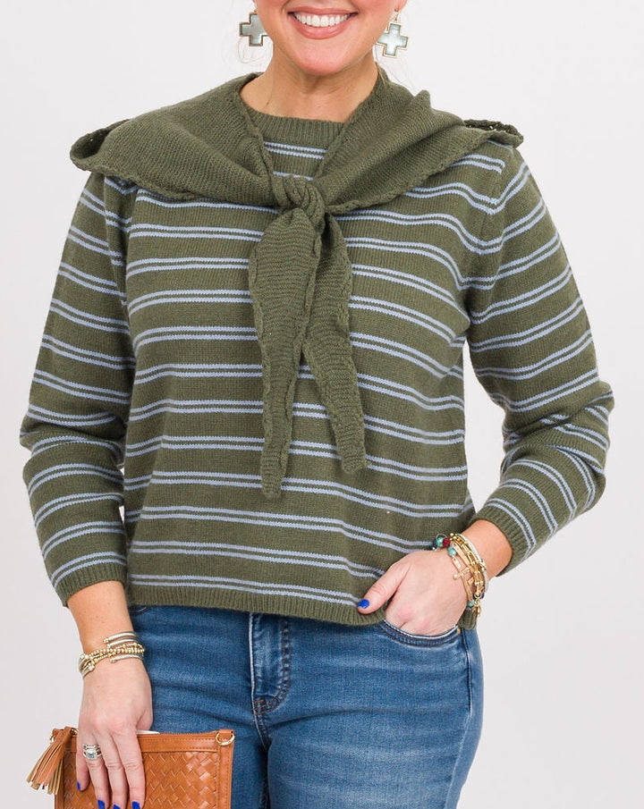 Heidi Olive Hooded Sweater