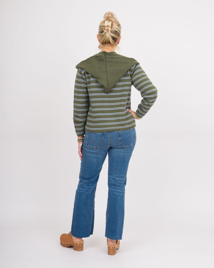 Heidi Olive Hooded Sweater