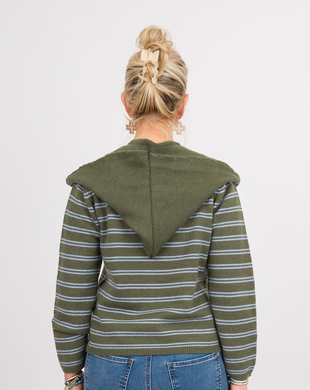 Heidi Olive Hooded Sweater