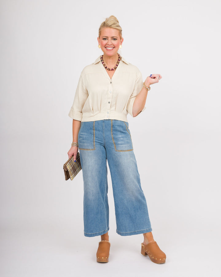 Wanda Whipstitch Pocket Pants