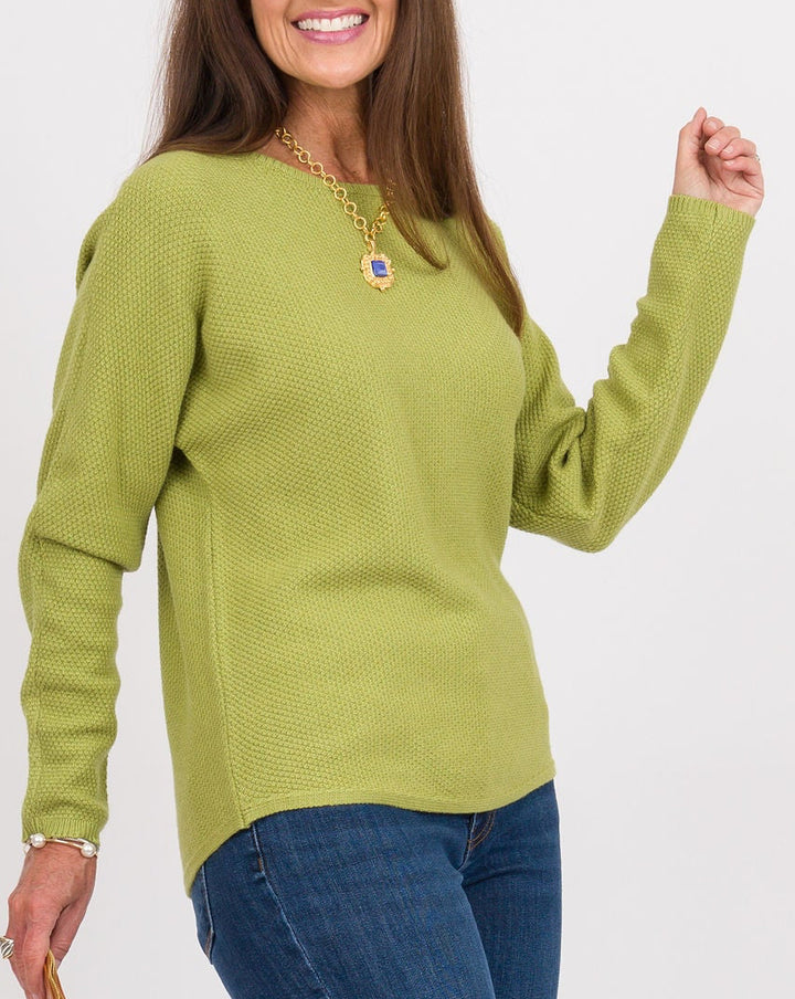 Heart of Pine Linda Long Sleeve Sweater - Avocado