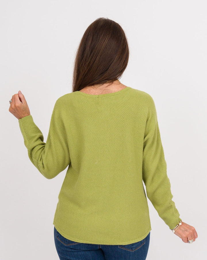 Heart of Pine Linda Long Sleeve Sweater - Avocado