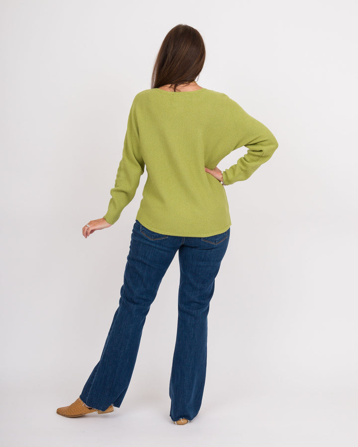 Heart of Pine Linda Long Sleeve Sweater - Avocado