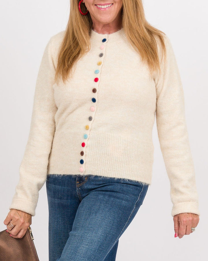 Nelson Colorful Button Cardigan