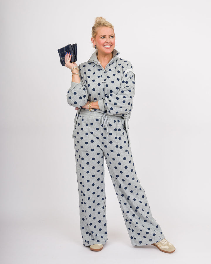 Heather Grey Polka Dot Pants