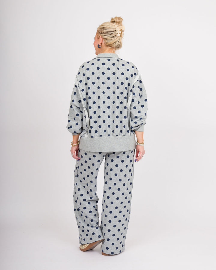 Heather Grey Polka Dot Pants