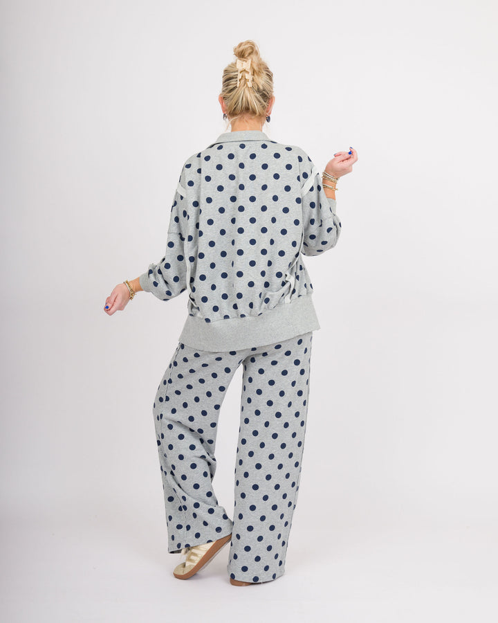 Heather Grey Polka Dot Pants
