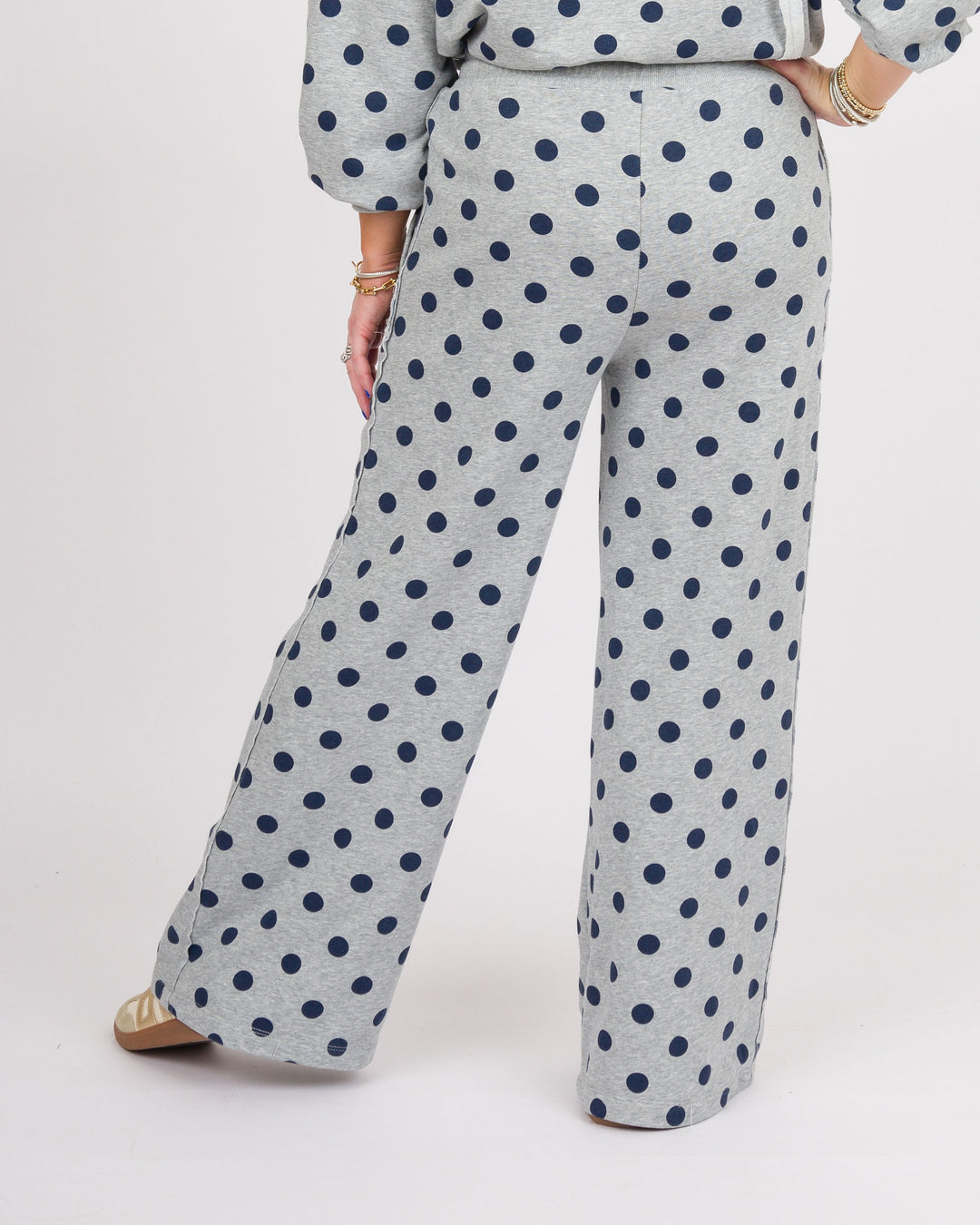 Heather Grey Polka Dot Pants