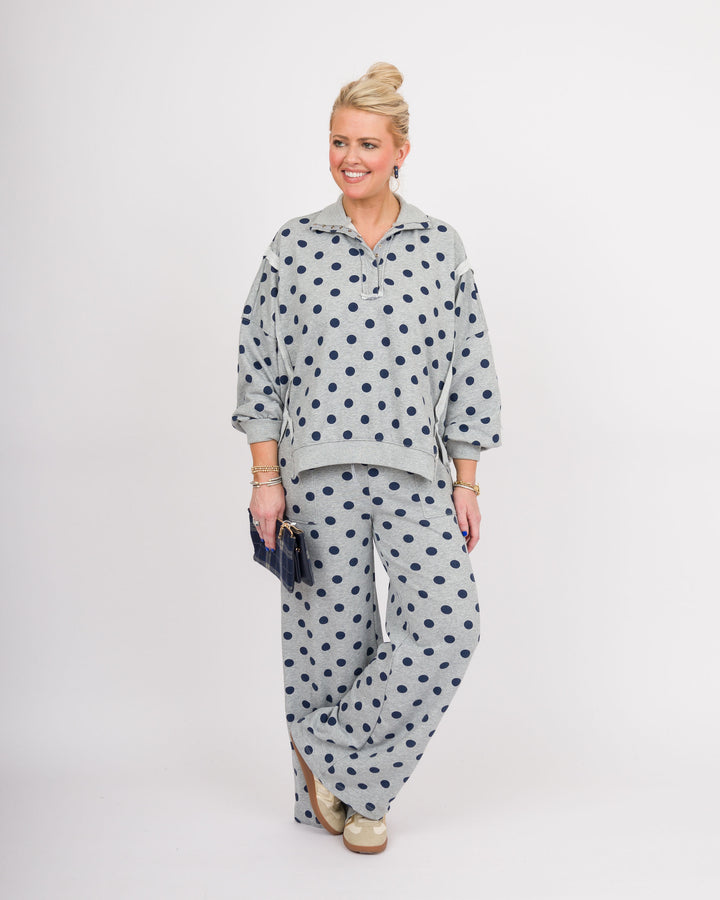 Heather Grey Polka Dot Pants