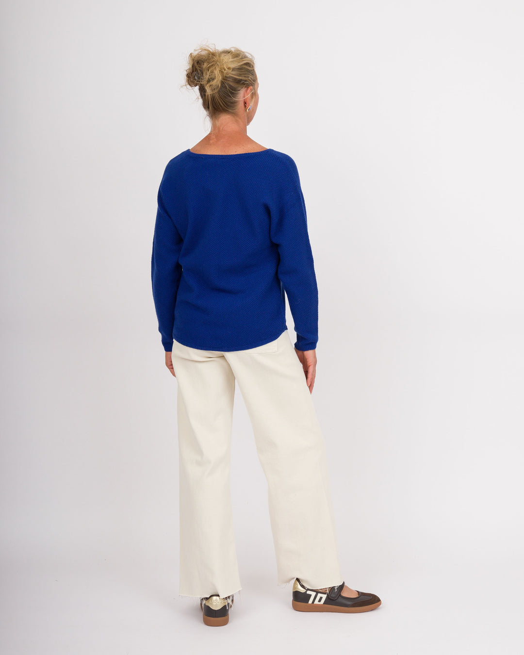 Heart of Pine Linda Long Sleeve Sweater - Electric Blue