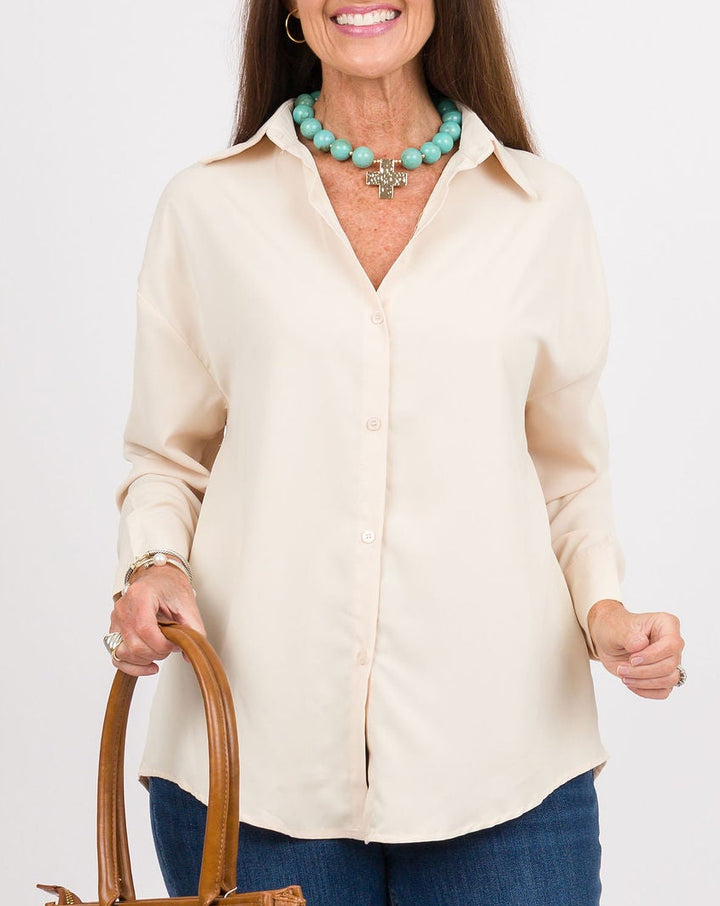 The Kathryn Shirt - Ivory