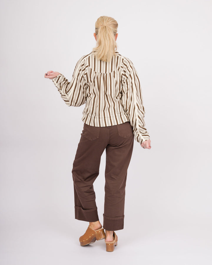 Avante Wide Ankle Pants - Chocolate