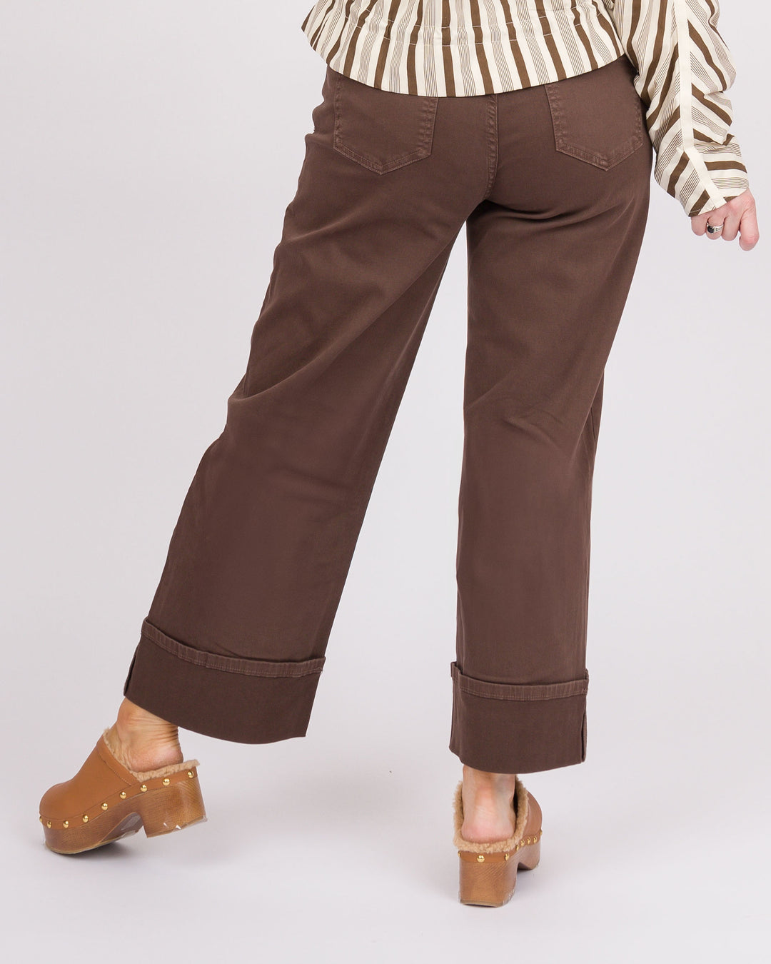 Avante Wide Ankle Pants - Chocolate