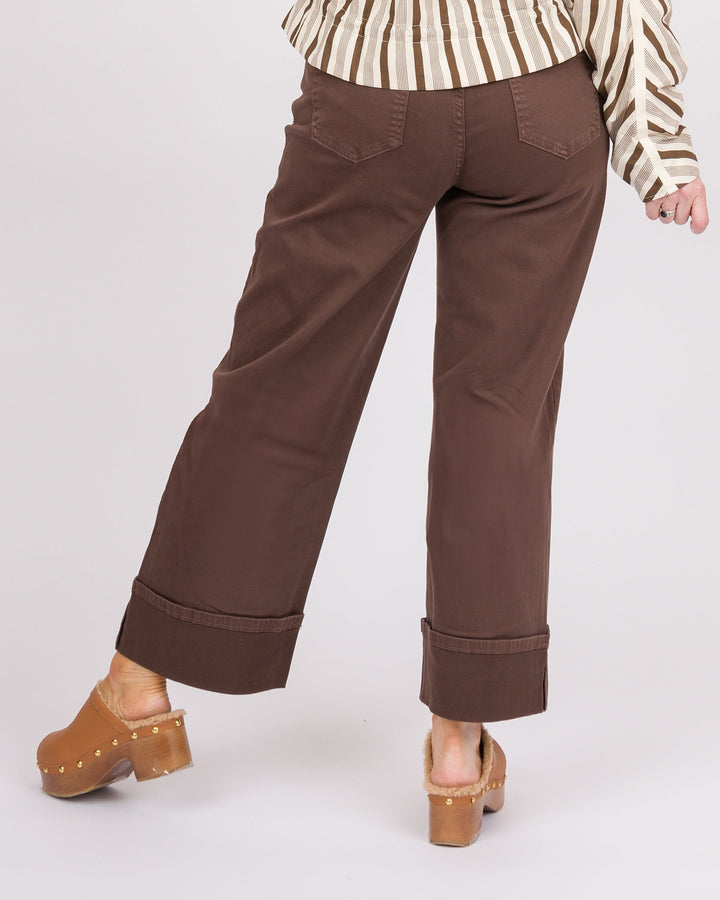 Avante Wide Ankle Pants - Chocolate