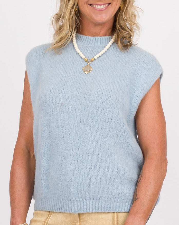 Nadia Vest - Light Blue