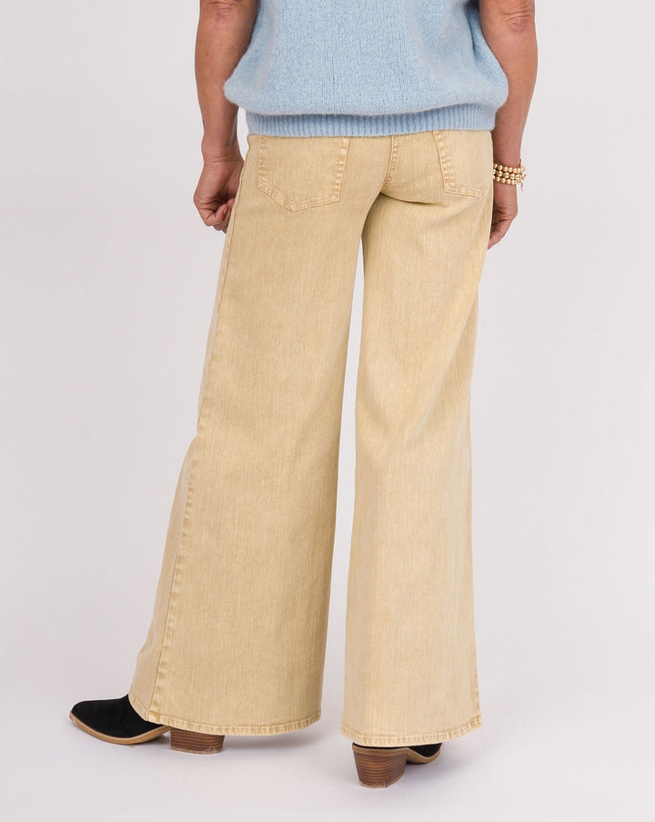 Sand Button Waist Pants